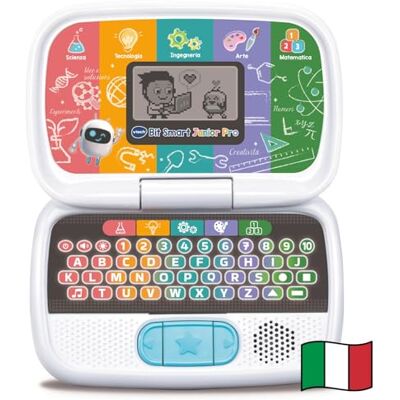 VTech Bit Smart Junior Pro, Computer Educativo S.T.E.A.M., Computer per Bambini con Molte Attività Integrate, Schermo LCD Animato, Volume Regolabile, Spegnimento Automatico, Batterie Incluse, 3-7 Anni VTech Bit Smart Junior Pro, Computer Educativo S.T.E.A.M., Computer per Bambini con Molte Attività Integrate, Schermo LCD Animato, Volume Regolabile, Spegnimento Automatico, Batterie Incluse, 3-7 Anni
