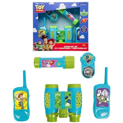 Lexibook , Toy Story, Kit d’aventurier con Talkie-walkie Toy Story, Blu/Verde, Lexibook , Toy Story, Kit d’aventurier con Talkie-walkie Toy Story, Blu/Verde,