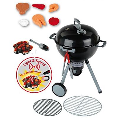 Theo Klein 9401 Barbecue a sfera Premium Weber con luce e suono, Incl. accendino con testa magnetica per l'attivazione del mucchio di carbone, Giocattolo per bambini a partire dai 3 anni di età Theo Klein 9401 Barbecue a sfera Premium Weber con luce e suono, Incl. accendino con testa magnetica per l'attivazione del mucchio di carbone, Giocattolo per bambini a partire dai 3 anni di età