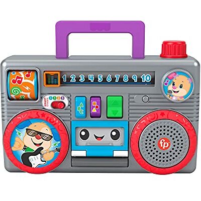 Fisher Price Ridi & Impara Stereo Baby DJ, Gioco attività Musicale con contenuti didattici per Neonati e Bambini Piccoli, Giocattolo per Bambini 6+ Mesi, Edizione: UK-Inglese, Fisher Price Ridi & Impara Stereo Baby DJ, Gioco attività Musicale con contenuti didattici per Neonati e Bambini Piccoli, Giocattolo per Bambini 6+ Mesi, Edizione: UK-Inglese,