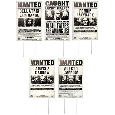Rubie's Harry Potter Wanted Poster Signs Lawn Décor, taglia unica, come mostrato Rubie's Harry Potter Wanted Poster Signs Lawn Décor, taglia unica, come mostrato