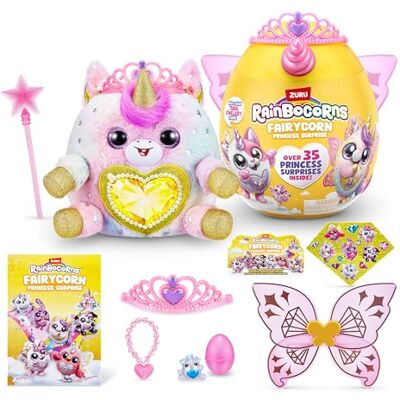 Rainbocorns Fairycorn Princess Serie 6 Unicorno Peluche da collezione Sorprese magiche principesse delle fate, peluche coccole, adesivi, (Unicorno) Rainbocorns Fairycorn Princess Serie 6 Unicorno Peluche da collezione Sorprese magiche principesse delle fate, peluche coccole, adesivi, (Unicorno)