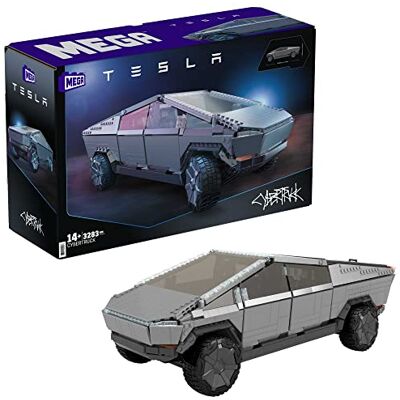 Mega Bloks MEGA Tesla Cybertruck, macchina da costruire, modello da collezione con dettagli autentici, Giocattolo per Ragazzi e Adulti 14+ Anni, Mega Bloks MEGA Tesla Cybertruck, macchina da costruire, modello da collezione con dettagli autentici, Giocattolo per Ragazzi e Adulti 14+ Anni,
