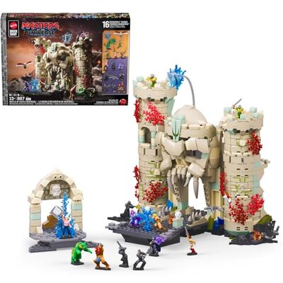 Mattel Masters of the Universe, Battaglia del Castello di Grayskull con 867 pezzi e 16 personaggi, per collezionisti adulti e ragazzi dai 13 anni in su, Mattel Masters of the Universe, Battaglia del Castello di Grayskull con 867 pezzi e 16 personaggi, per collezionisti adulti e ragazzi dai 13 anni in su,