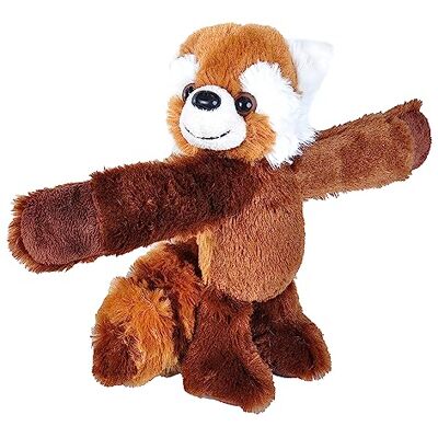 WILD REPUBLIC Huggers Panda Rosso, Pupazzo Bracciale, Peluche Per Bambini Con Braccialetto A Scatto, Regalo Per Bambini, Imbottitura Realizzata Partendo Da Bottiglie Riciclate, 20 cm WILD REPUBLIC Huggers Panda Rosso, Pupazzo Bracciale, Peluche Per Bambini Con Braccialetto A Scatto, Regalo Per Bambini, Imbottitura Realizzata Partendo Da Bottiglie Riciclate, 20 cm
