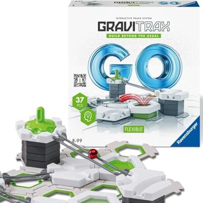 Ravensburger GraviTrax: Go Flexible, Pista biglie 37 pezzi, Rompicapo bambini e adulti, Giochi bambini 8 anni e più, Gioco Interattivo ed Educativo STEM, Compatibile con tutti i produtti GraviTrax Ravensburger GraviTrax: Go Flexible, Pista biglie 37 pezzi, Rompicapo bambini e adulti, Giochi bambini 8 anni e più, Gioco Interattivo ed Educativo STEM, Compatibile con tutti i produtti GraviTrax