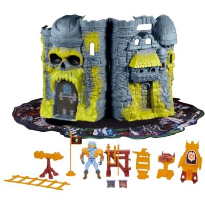 Masters of the Universe Castello di Grayskull, set vintage ispirato al prototipo di Mark Taylor con pedana da esposizione e ponte levatoio, action figure e accessori inclusi, 6+ anni, Masters of the Universe Castello di Grayskull, set vintage ispirato al prototipo di Mark Taylor con pedana da esposizione e ponte levatoio, action figure e accessori inclusi, 6+ anni,