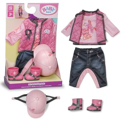 BABY born Outfit equitazione con pantaloni, maglia, stivali e casco per bambole da 43 cm BABY born Outfit equitazione con pantaloni, maglia, stivali e casco per bambole da 43 cm