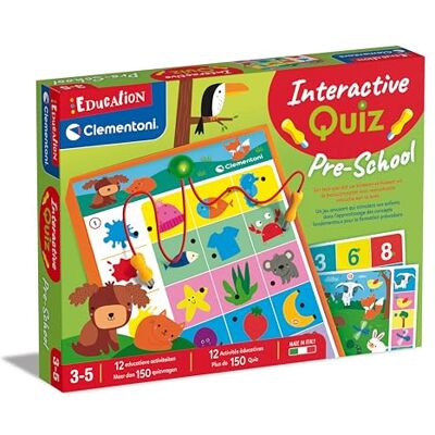 Clementoni Interactive Quiz Junior, Il Mosaico Inserto è Creato Per I Bambini In Età Prescolare Da 3 A 5 Anni, Multicolor Clementoni Interactive Quiz Junior, Il Mosaico Inserto è Creato Per I Bambini In Età Prescolare Da 3 A 5 Anni, Multicolor