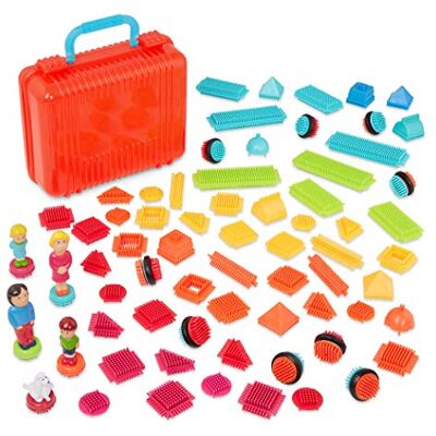 Battat Caso di grande valore Blocchi da costruzione ad incastro Playset da 85 pezzi Set STEM per bambini e ragazzi Giocattolo educativo 2 anni + Battat Caso di grande valore Blocchi da costruzione ad incastro Playset da 85 pezzi Set STEM per bambini e ragazzi Giocattolo educativo 2 anni +