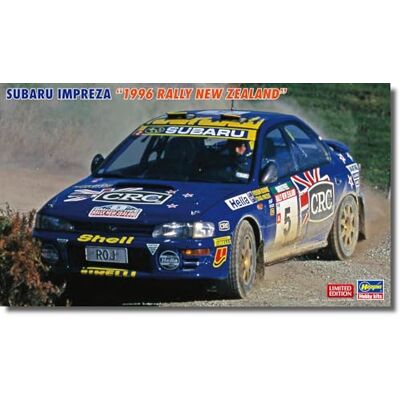 Hasegawa 620696 1/24 Subaru Impreza, 1996 Rally New Zealand, Multicolore Hasegawa 620696 1/24 Subaru Impreza, 1996 Rally New Zealand, Multicolore