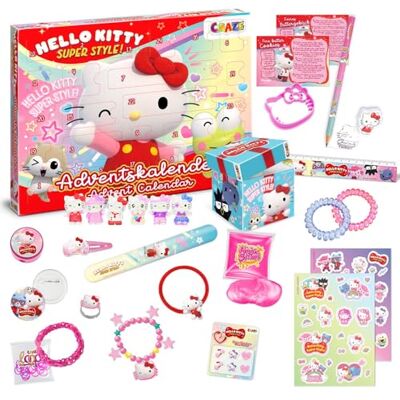 CRAZE Calendario dell'avvento HELLO KITTY di Calendario dell'avvento giocattolo per bambine con giocattoli e accessori di Hello Kitty CRAZE Calendario dell'avvento HELLO KITTY di Calendario dell'avvento giocattolo per bambine con giocattoli e accessori di Hello Kitty