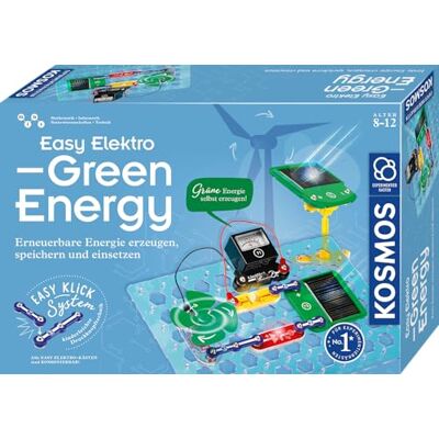 Kosmos 620684 Easy Elektro – Green Energy, Amazon Exclusiv, generare energia rinnovabile, contenitore per esperimenti per bambini a partire dagli 8 anni in su Kosmos 620684 Easy Elektro – Green Energy, Amazon Exclusiv, generare energia rinnovabile, contenitore per esperimenti per bambini a partire dagli 8 anni in su