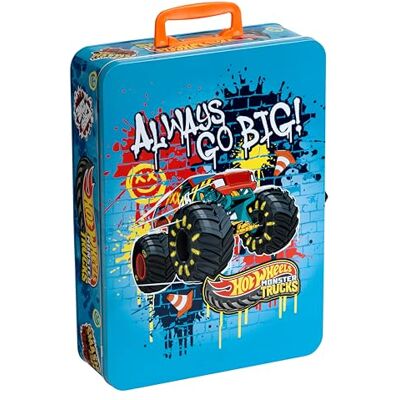 Theo Klein Hot Wheels Monster Truck Valigetta da Collezione in Metallo, Valigetta per Fino a 8 Veicoli (1:64), con Maniglia per Il Trasporto, Giocattolo per Bambini dai 3 Anni in su Theo Klein Hot Wheels Monster Truck Valigetta da Collezione in Metallo, Valigetta per Fino a 8 Veicoli (1:64), con Maniglia per Il Trasporto, Giocattolo per Bambini dai 3 Anni in su