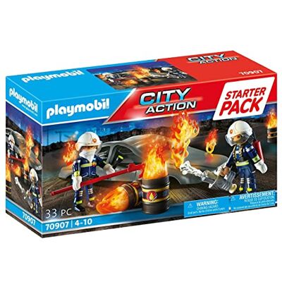 Playmobil City Action Starter Pack Esercitazione dei Pompieri, Giocattoli per Bambini dai 4 Anni Playmobil City Action Starter Pack Esercitazione dei Pompieri, Giocattoli per Bambini dai 4 Anni