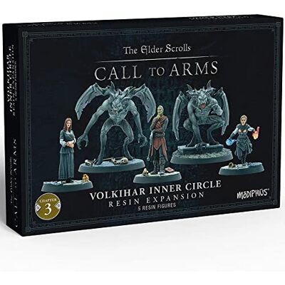 Modiphius Entertainment The Elder Scrolls: Call To Arms Volkihar Inner Circle Miniature Game Unpainted Modiphius Entertainment The Elder Scrolls: Call To Arms Volkihar Inner Circle Miniature Game Unpainted