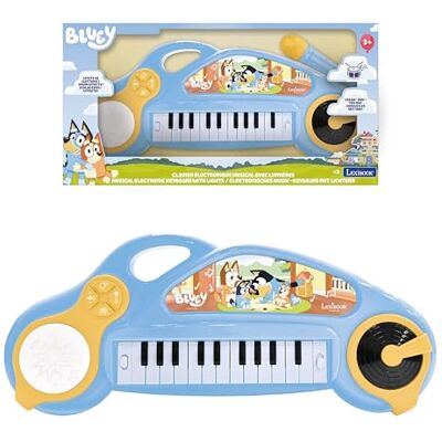 Lexibook , Bluey, Pianoforte elettronico per bambini con effetti luminosi, Blu Giallo, Lexibook , Bluey, Pianoforte elettronico per bambini con effetti luminosi, Blu Giallo,
