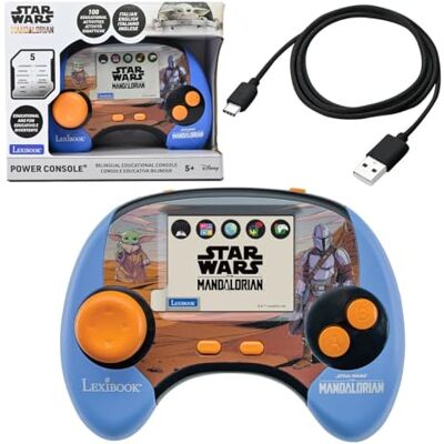 Lexibook , Star Wars, Console Educativa Portatile Bilingue, Schermo LCD a Colori da 2,8'', 100 Attività, Italiano e Inglese, Batteria Ricaricabile, Blu/Arancione, Lexibook , Star Wars, Console Educativa Portatile Bilingue, Schermo LCD a Colori da 2,8'', 100 Attività, Italiano e Inglese, Batteria Ricaricabile, Blu/Arancione,
