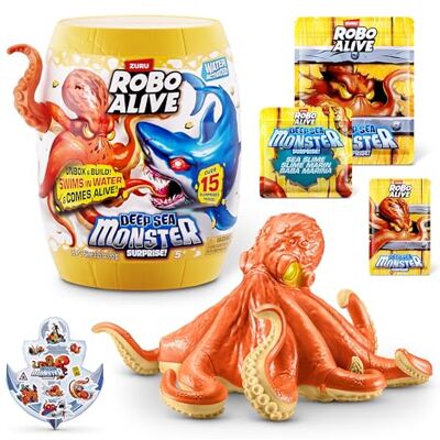 ROBO ALIVE Deep Sea Monster Surprise di ZURU, scatola da scoprire e animale elettronico giocattolo per bambini (octopus) ROBO ALIVE Deep Sea Monster Surprise di ZURU, scatola da scoprire e animale elettronico giocattolo per bambini (octopus)