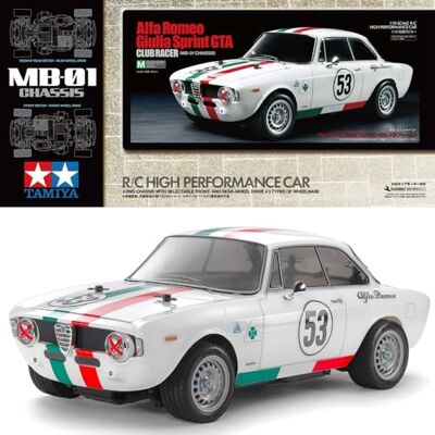 Tamiya 1:10 RC Alfa Rom. Giulia Spr. Club MB-01 Auto radiocomandata, Veicolo, Modellismo, Assemblaggio, Hobby, RC, Non Verniciato Tamiya 1:10 RC Alfa Rom. Giulia Spr. Club MB-01 Auto radiocomandata, Veicolo, Modellismo, Assemblaggio, Hobby, RC, Non Verniciato