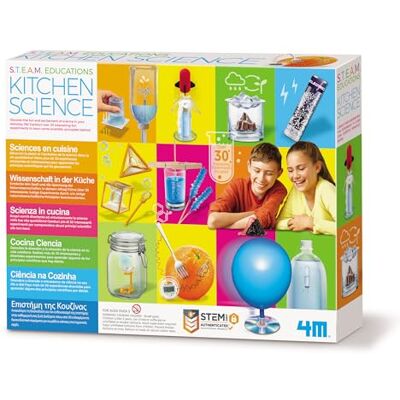 4M Grande Set Scienza in Cucina, Set Esperimenti Scientifici per Bambini 30 Esperimenti Divertenti con Oggetti da Cucina Gioco Educativo STEM per Piccoli Scienziati 8+ 4M Grande Set Scienza in Cucina, Set Esperimenti Scientifici per Bambini 30 Esperimenti Divertenti con Oggetti da Cucina Gioco Educativo STEM per Piccoli Scienziati 8+
