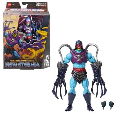 Masters of the Universe Masterverse Terror Claws Skeletor, action figure con 30 punti d'articolazione, design deluxe e mani oversize incluse, giocattolo per bambini, 6+ anni, Masters of the Universe Masterverse Terror Claws Skeletor, action figure con 30 punti d'articolazione, design deluxe e mani oversize incluse, giocattolo per bambini, 6+ anni,