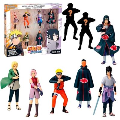 Bizak Naruto Confezione da 8 figure in scatola Deluxe, 7 cm, include 2 figure nascoste in edizione speciale, +6 anni, () Bizak Naruto Confezione da 8 figure in scatola Deluxe, 7 cm, include 2 figure nascoste in edizione speciale, +6 anni, ()