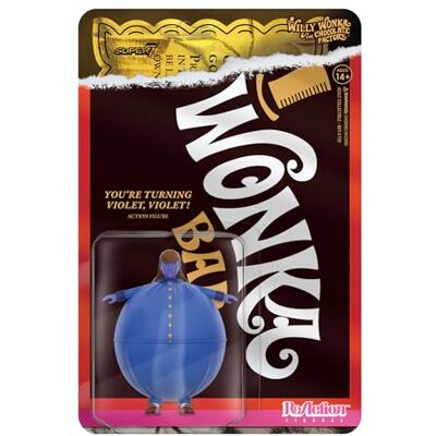 SUPER7 Action figure di Violetta Beauregarde mirtillo del classico film Willy Wonka e la fabbrica di cioccolato, 9,5 cm, giocattoli rétro e da collezione SUPER7 Action figure di Violetta Beauregarde mirtillo del classico film Willy Wonka e la fabbrica di cioccolato, 9,5 cm, giocattoli rétro e da collezione