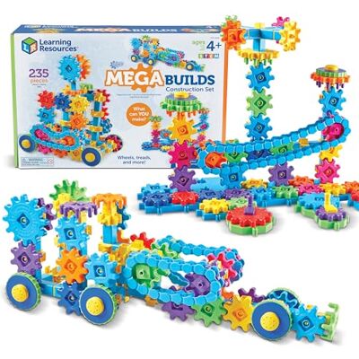 Learning Resources Mega costruzioni Gears Gears Gears, Set da costruzione Gears basato sulle attività STEM, 235 pezzi, Dai 4 anni in avanti Learning Resources Mega costruzioni Gears Gears Gears, Set da costruzione Gears basato sulle attività STEM, 235 pezzi, Dai 4 anni in avanti
