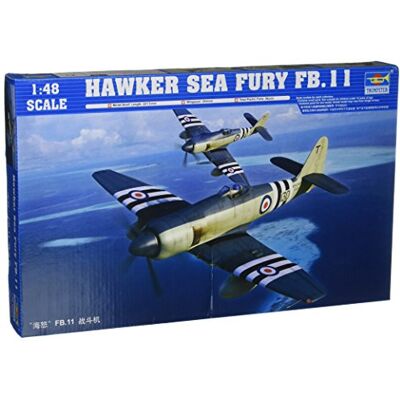 FALLER Trumpeter TRU02844 Model Kit Hawker Sea Fury FB.11, Scala 1:48 FALLER Trumpeter TRU02844 Model Kit Hawker Sea Fury FB.11, Scala 1:48