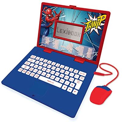Lexibook Computer Portatile educativo e bilingue Arabo/Inglese Giocattolo per Bambino 124 attività, impara a Giocare e Musica con Spider-Man Rosso/Blu Lexibook Computer Portatile educativo e bilingue Arabo/Inglese Giocattolo per Bambino 124 attività, impara a Giocare e Musica con Spider-Man Rosso/Blu