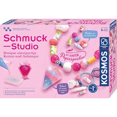 Kosmos Gioielli Studio, Collane e ciondoli Unici, Set Completo per Gioielli Fai da Te, Kit Creativo per Bambini dagli 8 ai 12 Anni, Scatola per esperimenti Kosmos Gioielli Studio, Collane e ciondoli Unici, Set Completo per Gioielli Fai da Te, Kit Creativo per Bambini dagli 8 ai 12 Anni, Scatola per esperimenti