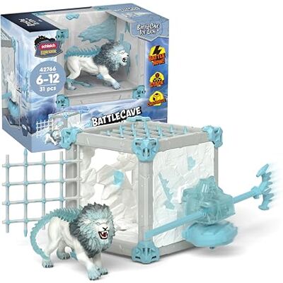 Schleich ELDRADOR® CREATURES Leone di ghiaccio della BattleCave Schleich ELDRADOR® CREATURES Leone di ghiaccio della BattleCave