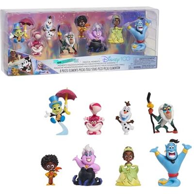Just Play Disney 100 Confezione Magical Moments, giocattolo da collezione con personaggi Disney, include 8 figure diverse, licenza ufficiale al 100%, 12 da collezionare, 3 anni, famosa (DED16C00) Just Play Disney 100 Confezione Magical Moments, giocattolo da collezione con personaggi Disney, include 8 figure diverse, licenza ufficiale al 100%, 12 da collezionare, 3 anni, famosa (DED16C00)
