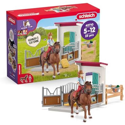 Schleich Horse Club Box per Cavalli con Hannah e Cayenne Set con stalla, Personaggio snodabile, Cavallo, recinto e Accessori Regalo per Bambini dai 5 Anni 25 Pezzi Esclusivo Amazon Schleich Horse Club Box per Cavalli con Hannah e Cayenne Set con stalla, Personaggio snodabile, Cavallo, recinto e Accessori Regalo per Bambini dai 5 Anni 25 Pezzi Esclusivo Amazon