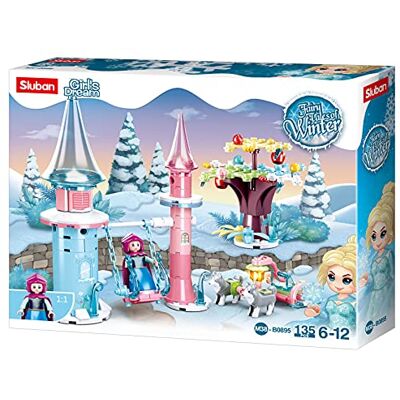 Sluban - Fairy Tales of Winter – Snowfield Swing 135 Pezzi, Multicolore, Sluban - Fairy Tales of Winter – Snowfield Swing 135 Pezzi, Multicolore,