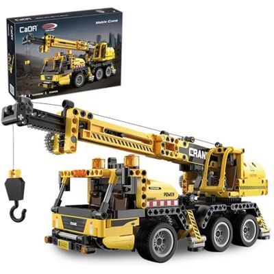 JAMARA CADA Gru mobile per cantieri a partire dagli 8 anni, giocattolo per bambini, idea regalo per bambini, veicolo in mattoncini di serraggio, design dettagliato JAMARA CADA Gru mobile per cantieri a partire dagli 8 anni, giocattolo per bambini, idea regalo per bambini, veicolo in mattoncini di serraggio, design dettagliato