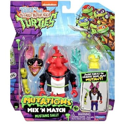 Playmates Turtles Mustang Sally Mix and Match Tartarughe Ninja 12 cm, Action Figure Collezionabile, Personaggio Villain Articolato E Accessoriato, dalla serie Turtles Tales of the TMNT, Per Bambini Dai 4 Anni Playmates Turtles Mustang Sally Mix and Match Tartarughe Ninja 12 cm, Action Figure Collezionabile, Personaggio Villain Articolato E Accessoriato, dalla serie Turtles Tales of the TMNT, Per Bambini Dai 4 Anni