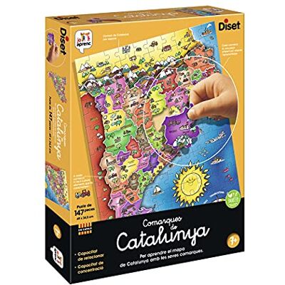Diset Comarques de Catalogna Puzzle di Cartone per Conoscere la Catalogna dai 3 Anni in catalano Diset Comarques de Catalogna Puzzle di Cartone per Conoscere la Catalogna dai 3 Anni in catalano
