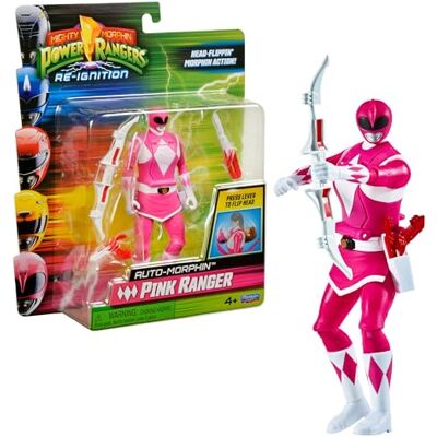 Power Rangers Auto-Morphin, Figura articolata 2 in 1, 15 cm, Ranger Rose Kim, per bambini dai 4 anni, Power Rangers Auto-Morphin, Figura articolata 2 in 1, 15 cm, Ranger Rose Kim, per bambini dai 4 anni,