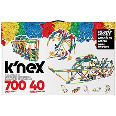Basic Fun K'NEX Mega Models Building Set, 3D Educational Toys for Kids, 700 Piece Stem Learning Kit, Engineering for Kids, Colourful 40 Model Building Construction Toy for Children Aged 7 + Basic Fun K'NEX Mega Models Building Set, 3D Educational Toys for Kids, 700 Piece Stem Learning Kit, Engineering for Kids, Colourful 40 Model Building Construction Toy for Children Aged 7 +
