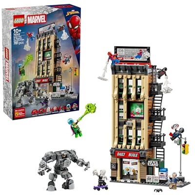 Lego Marvel Spider-Man vs. Mysterio: il Daily Bugle Giocattolo dei Supereroi con Action Figure Mech e 7 Minifigure Regalo di Compleanno per Bambini da 10 Anni in Su e Fan dei Film Lego Marvel Spider-Man vs. Mysterio: il Daily Bugle Giocattolo dei Supereroi con Action Figure Mech e 7 Minifigure Regalo di Compleanno per Bambini da 10 Anni in Su e Fan dei Film