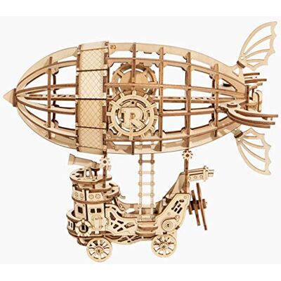 ROBOTIME 3D Jigsaw Puzzle Clockwork Costruzione Set DIY Meccanico Modello Costruire Kit Laser Cut Woodcraft (dirigibile) ROBOTIME 3D Jigsaw Puzzle Clockwork Costruzione Set DIY Meccanico Modello Costruire Kit Laser Cut Woodcraft (dirigibile)