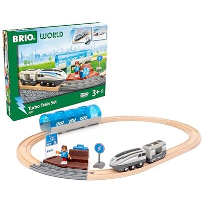 Brio World Set di treni turbo, per bambini dai 3 anni in su Brio World Set di treni turbo, per bambini dai 3 anni in su