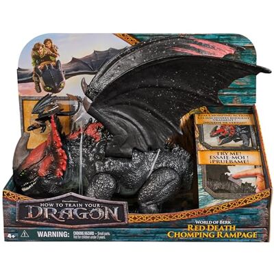 Dreamworks Dragons , Dragon Trainer, Universo di Berk: Morte Rossa Furia Divoratrice, Drago Giocattolo da 28 cm con Sdentato, 4+ Anni Dreamworks Dragons , Dragon Trainer, Universo di Berk: Morte Rossa Furia Divoratrice, Drago Giocattolo da 28 cm con Sdentato, 4+ Anni