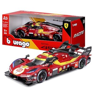 Burago B Ferrari 499P 24H LMS Hypercar 2025#51, Auto Diecast in Scala 1:24, Replica Dettagliata della Protagonista di Le Mans, Portiere Apribili, Licenza Ufficiale Ferrari, Età Consigliata 14+ Anni Burago B Ferrari 499P 24H LMS Hypercar 2025#51, Auto Diecast in Scala 1:24, Replica Dettagliata della Protagonista di Le Mans, Portiere Apribili, Licenza Ufficiale Ferrari, Età Consigliata 14+ Anni