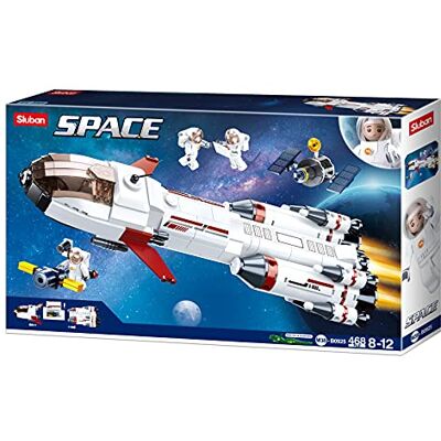 Sluban - Space – Saturn Expedition Rocket 468 Pezzi, Multicolore, Sluban - Space – Saturn Expedition Rocket 468 Pezzi, Multicolore,