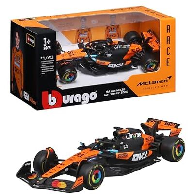 Burago B McLaren F1 MCL39 2025#81 Piastri, Auto Diecast in Scala 1:43 con Dettagli Autentici, Replica F1 McLaren, Livrea Papaya/Nera, Licenza Ufficiale, Età Consigliata 3+ Anni Burago B McLaren F1 MCL39 2025#81 Piastri, Auto Diecast in Scala 1:43 con Dettagli Autentici, Replica F1 McLaren, Livrea Papaya/Nera, Licenza Ufficiale, Età Consigliata 3+ Anni