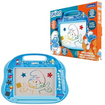 Lexibook , I Puffi, Lavagnetta Magica Formato A5 con Accessori magnetici, Blu, Lexibook , I Puffi, Lavagnetta Magica Formato A5 con Accessori magnetici, Blu,
