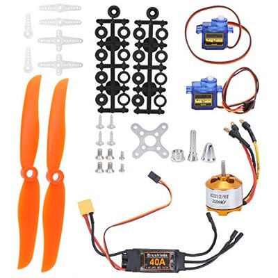 Segutage Kit motore RC per aereo e elicottero RC, elica professionale 6035, aereo radiocomandato RC, kit completo motori 40A XT60T ESC Combo, servo SG90, motore brushless 2212 KV2200 Segutage Kit motore RC per aereo e elicottero RC, elica professionale 6035, aereo radiocomandato RC, kit completo motori 40A XT60T ESC Combo, servo SG90, motore brushless 2212 KV2200